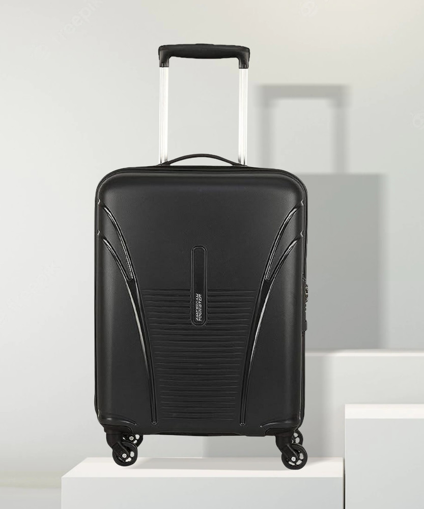 AMERICAN TOURISTER SMALL CABIN SIZE 4 WHEEL TROLLEY BAG 56CM WITH TSA LOCK Cabin Suitcase 4 Wheels 22 inch BLK Price in India Flipkart