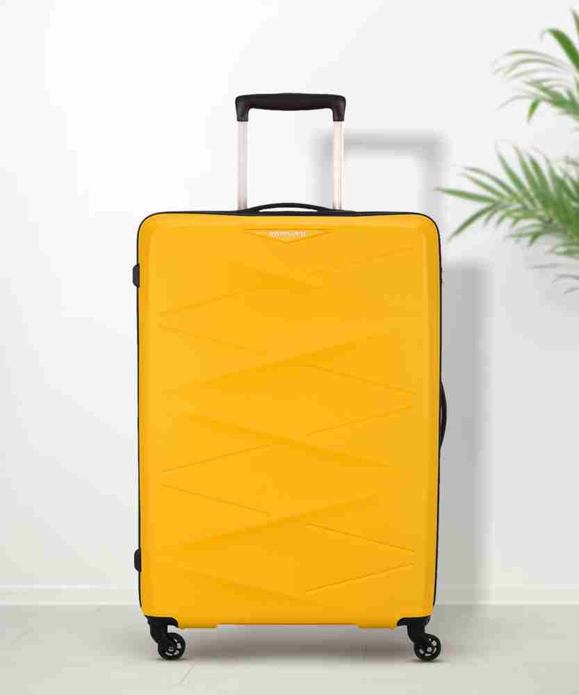 American tourister yellow trolley bag online