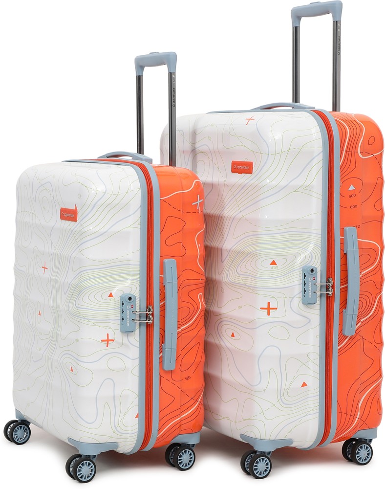 Blue Hard Travel Suitcase  cabin trolley bags - uppercase