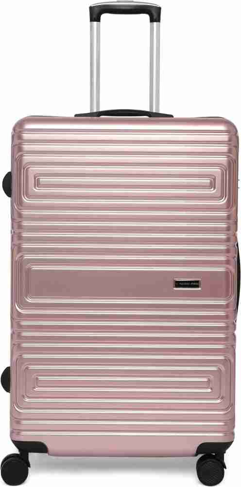 5 cities rose fashion gold suitcase