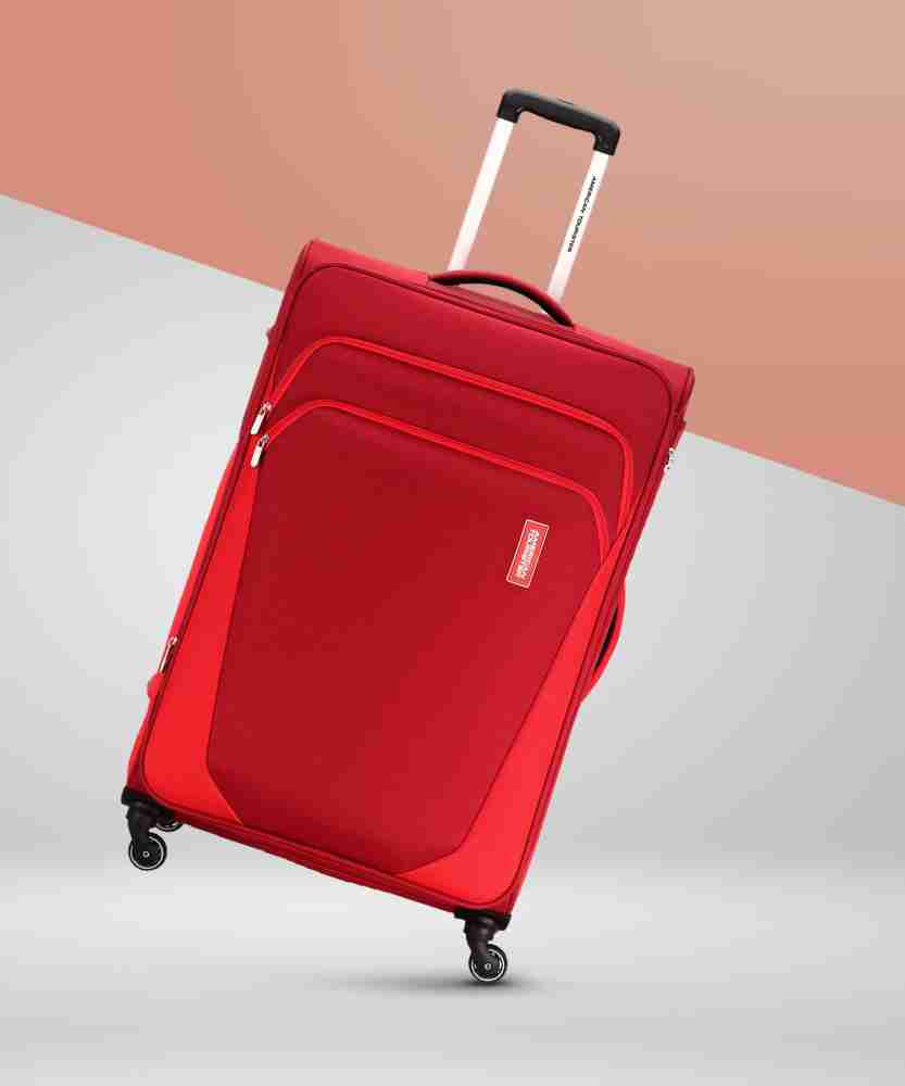 American tourister red trolley bag sale