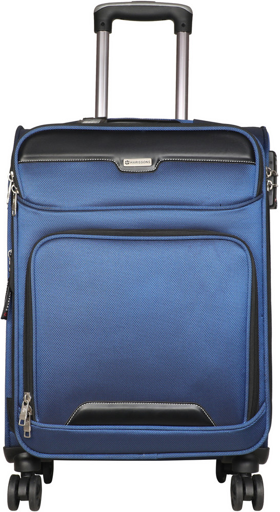 HARISSONS Stellar Upright Luggage Trolley Bag Size Large Expandable Check in Suitcase 8 Wheels 28 inch Blue Price in India Flipkart
