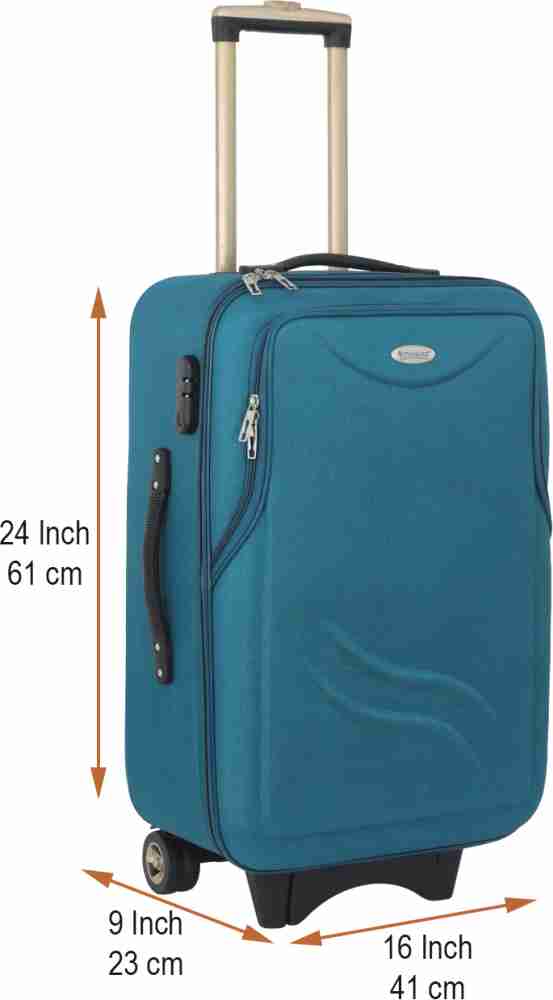 STUNNERZ Medium Check in Luggage trolley Bags Travel bags Suitcase 24 inch Peacock Cabin Check in Set 2 Wheels 24 inch Peacock Price in India Flipkart