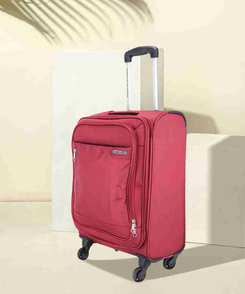 AMERICAN TOURISTER Niue Expandable Cabin Suitcase 4 Wheels 21 inch Red Price in India Flipkart