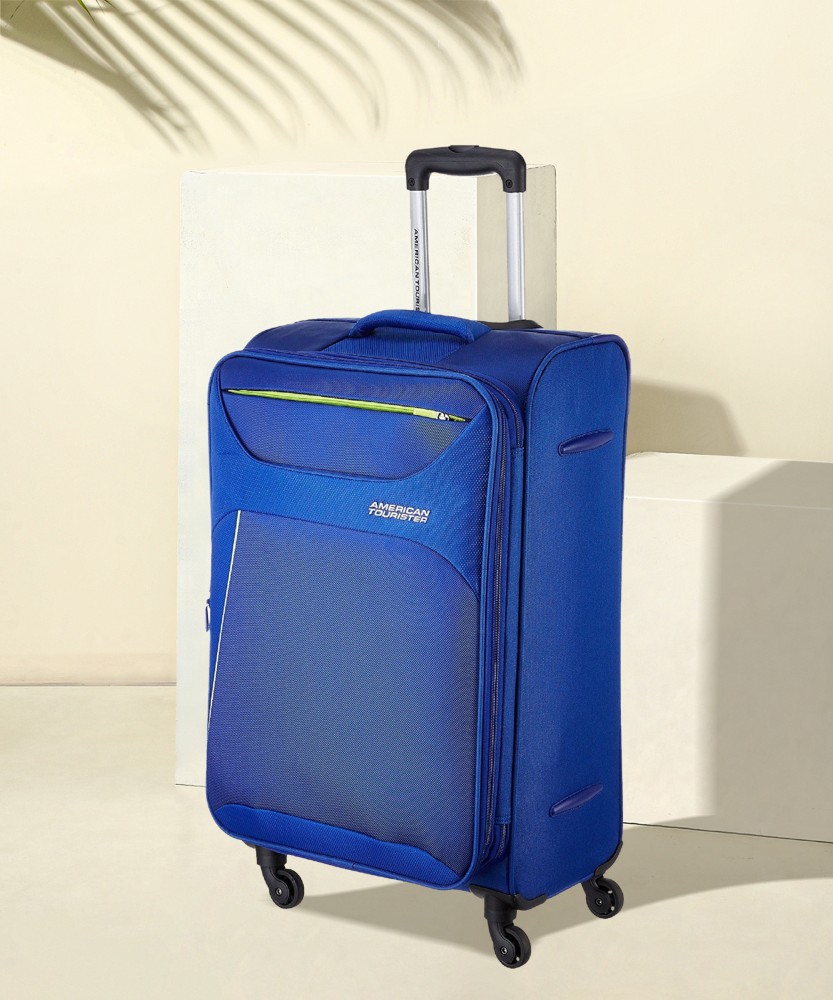 AMERICAN TOURISTER AMT Z STRIKE SP79CM ROYAL BLUE Expandable Check in Suitcase 4 Wheels 32 inch Royal blue Price in India Flipkart