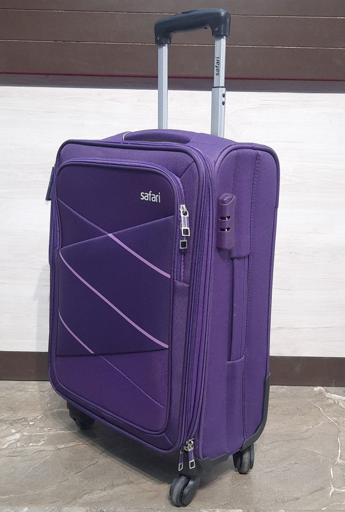 SAFARI AVENUE 59 4W PURPLE Expandable Check in Suitcase 20 inch