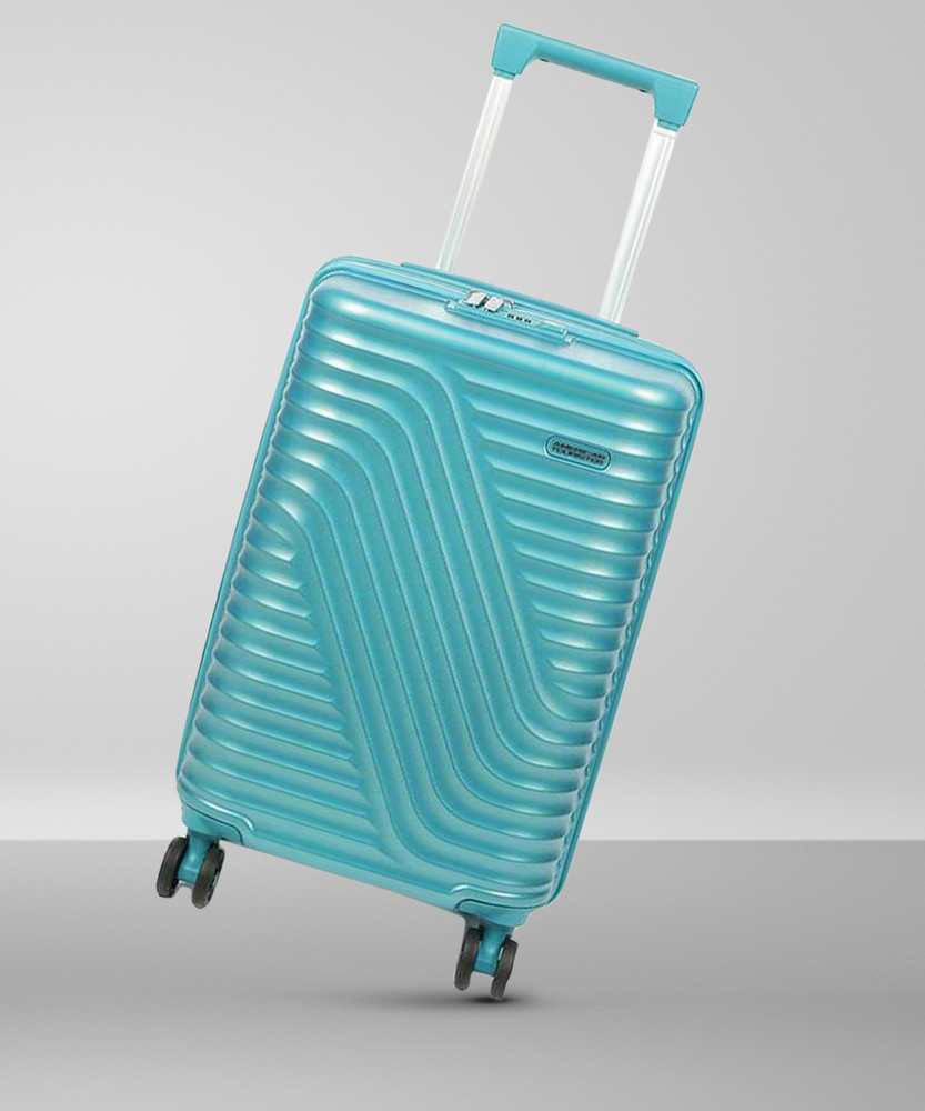 AMERICAN TOURISTER High Rock Spinner55 20 Tsa Lagoon Cabin Suitcase 4 Wheels 22 inch Lagoon Blue Price in India Flipkart