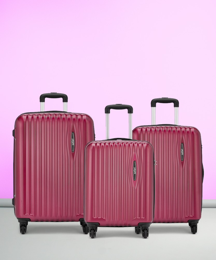 Combo Set Of 3 Luggage Trolley Bags - (56 Cm)