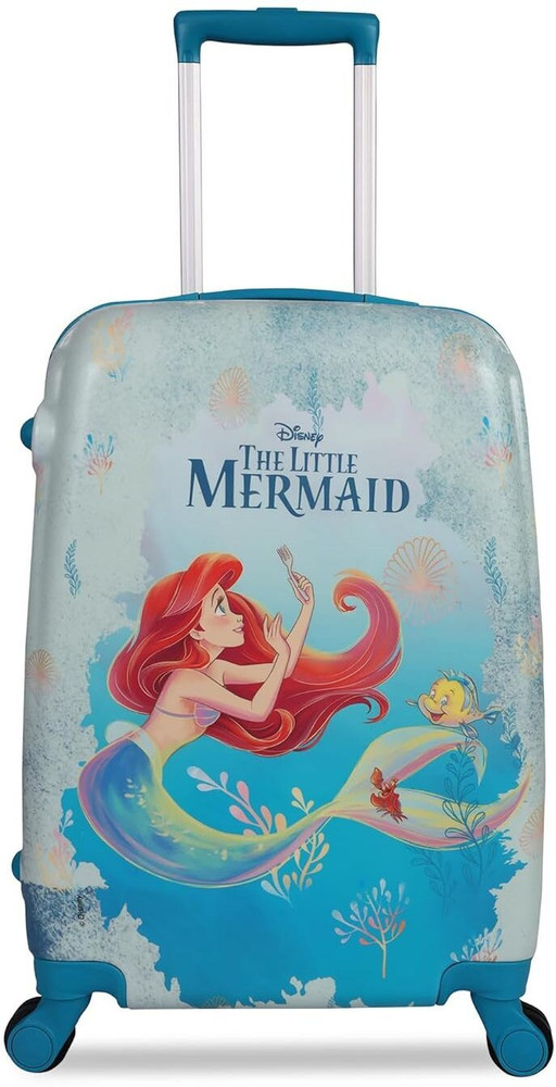 Karston Little Mermaid Girls Luggage Trolley Bag Suitcase for kids Pack of 1 Expandable Cabin Suitcase 8 Wheels 22 inch Blue Price in India Flipkart