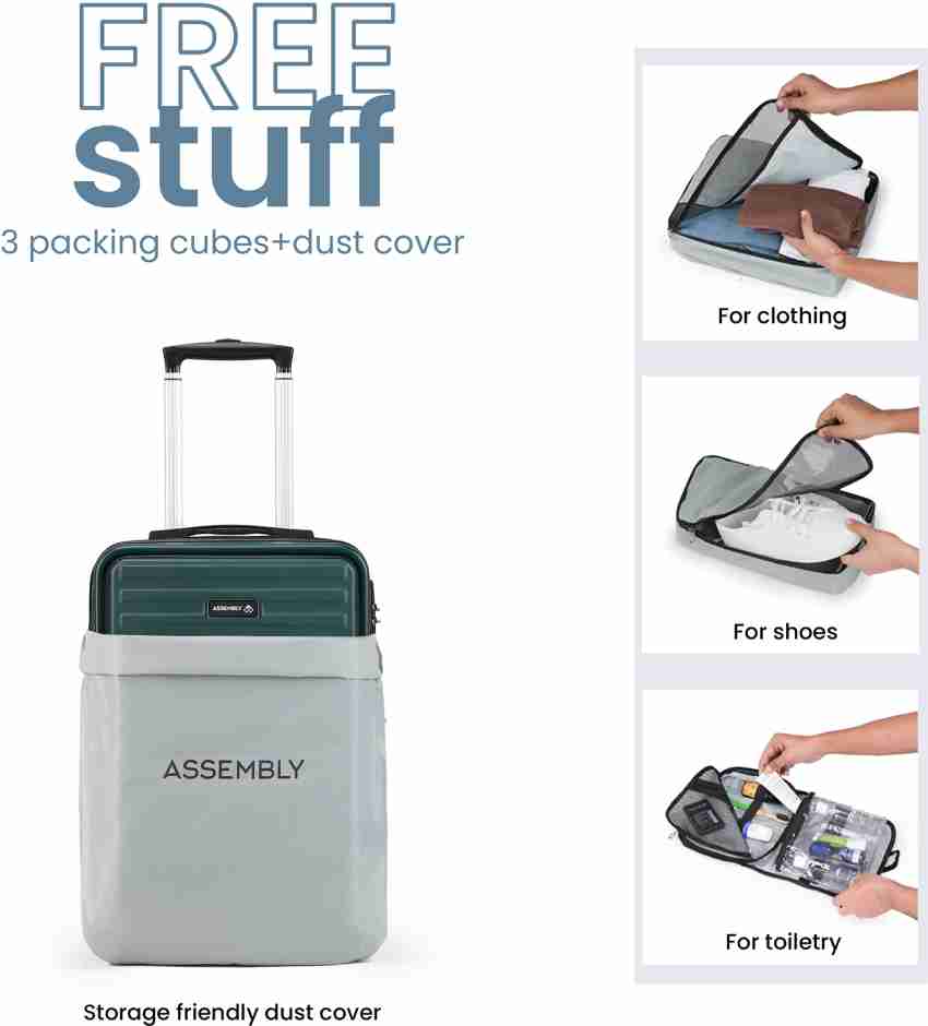 Assembly Luggage Trolley Bag Combo 2 Set-Medium Checkin Suitcase