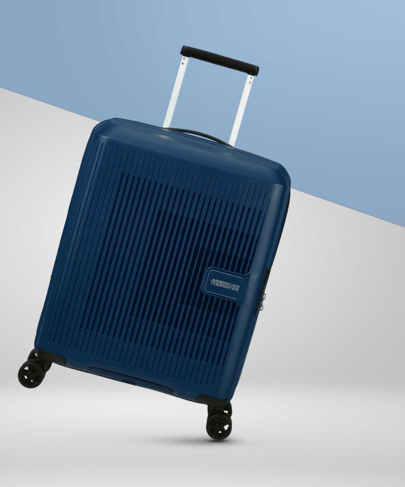 AMERICAN TOURISTER AEROSTEP TSA Medium Size Hard Sided Checkin Trolley 67 cm Navy Blue Expandable Check in Suitcase 8 Wheels 26 inch NAVY BLUE Price in India Flipkart