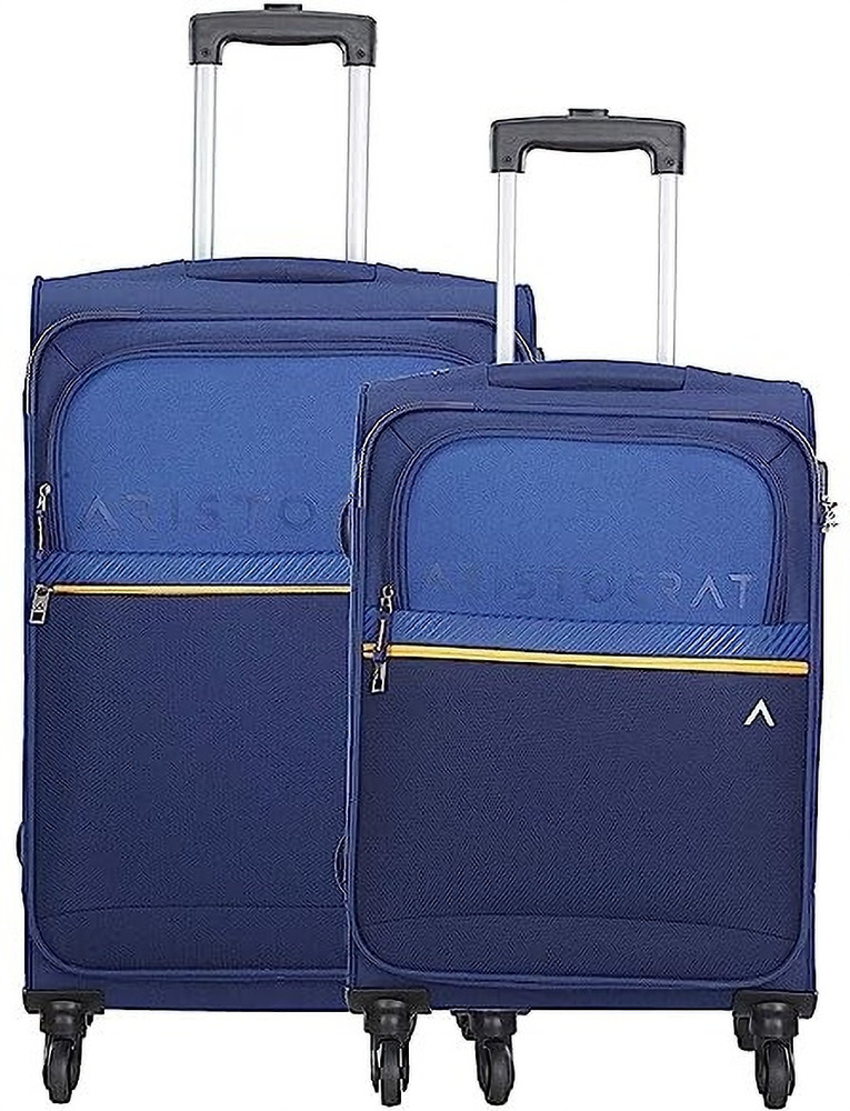 ARISTOCRAT BREZZA 4W STROLLY E 58 69 BLUE Cabin Check in Set 4 Wheels 40 inch Blue Price in India Flipkart