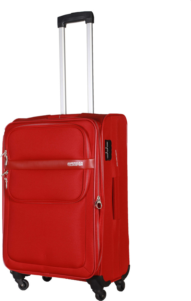 AMERICAN TOURISTER DC Superlite II Soft Trolley 66 cm Red Expandable Check in Suitcase 4 Wheels 25 inch Red Price in India Flipkart