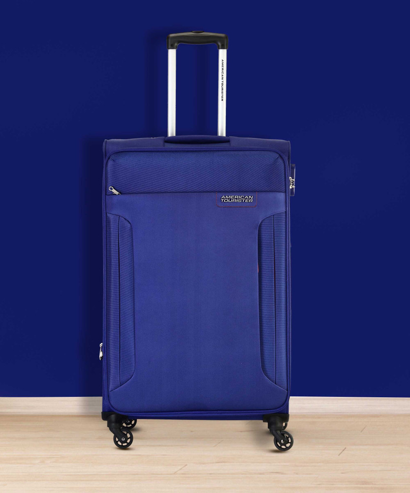 AMERICAN TOURISTER AMT TROY SP 56 ROYAL BLUE Expandable Cabin Suitcase 4 Wheels 22 inch