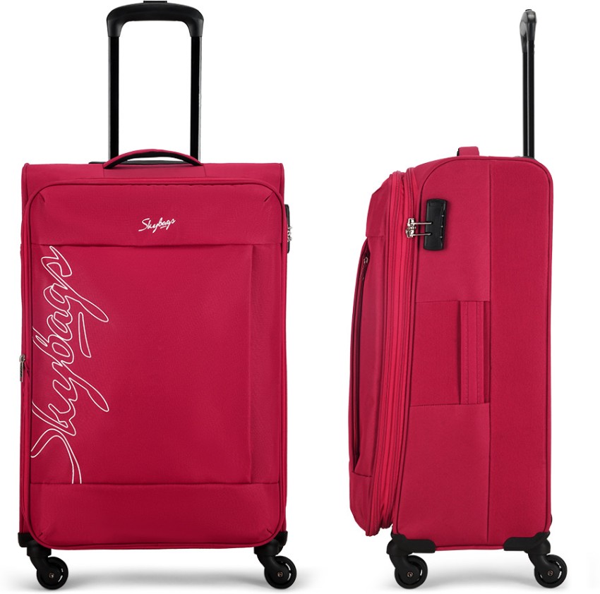 SKYBAGS Polyester Softsided 69 cm Cabin Stylish Luggage Trolley with 4 Wheels Unisex Check in Suitcase 4 Wheels 27 inch