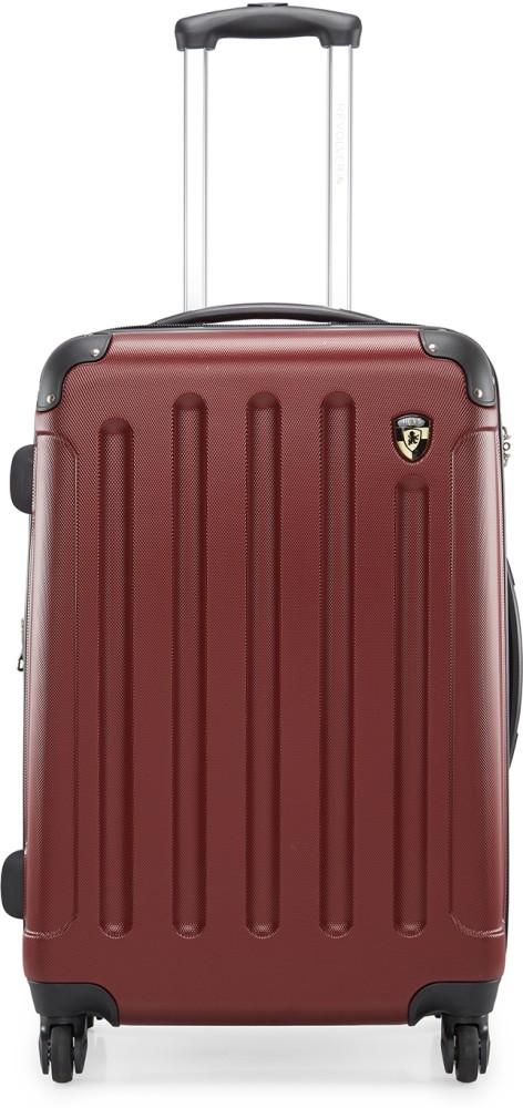 Heys REVOLVER Expandable Check in Suitcase 4 Wheels 26 inch RED Price in India Flipkart