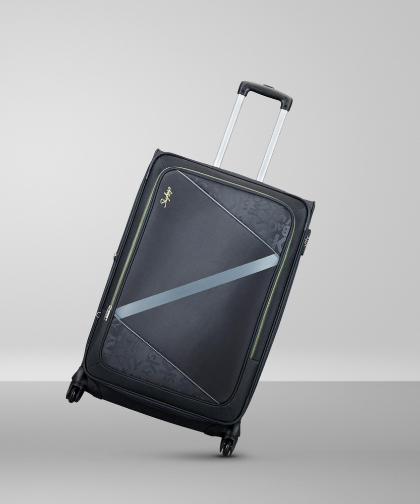 SKYBAGS Spotlight Str Exp 4W E 76 Grey Expandable Check in Suitcase 4 Wheels 31 inch Grey Price in India Flipkart