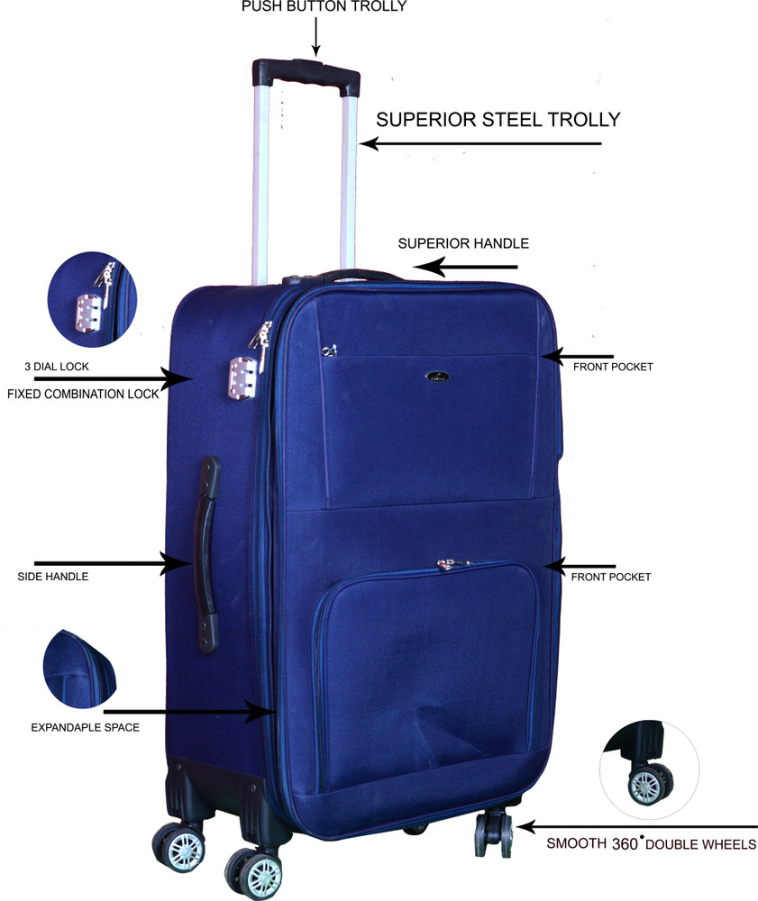 Cabinet Trolley Bag 28 inch for suitcase and luggage Bag Navi Blue Expandable Cabin Suitcase 4 Wheels 28 inch Sky Blue Red Navi Blue Price in India Flipkart