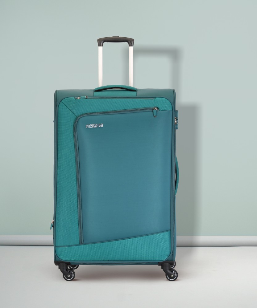 AMERICAN TOURISTER AMT VERMONT SP 3PCSET D.EMRLD Expandable Cabin Check in Set 4 Wheels 32 inch Deep Emerald Price in India Flipkart