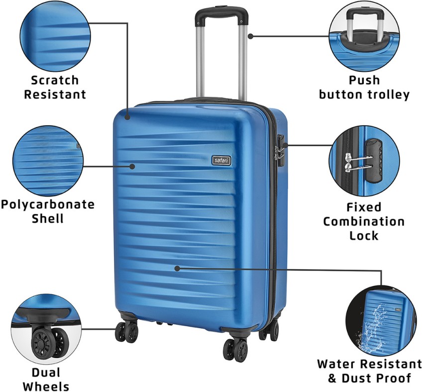 Safari sonic hard luggage 55cm online trolley