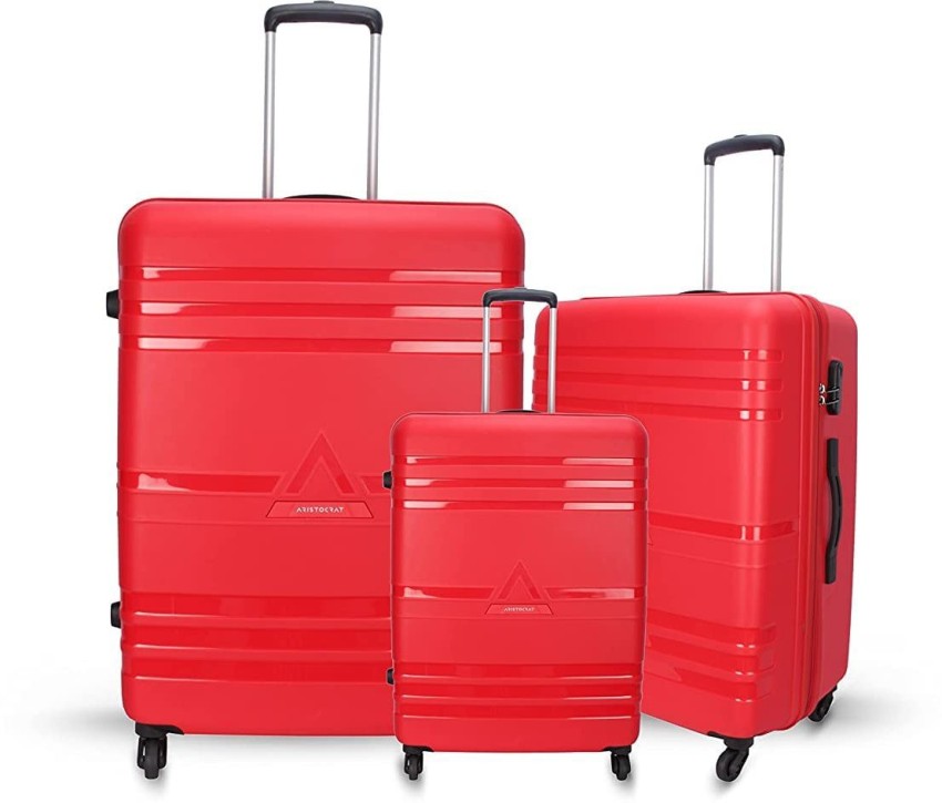 Aristocrat Polyester 69 cms Blue Softsided Spinner Wheels Carry-on Luggage  (Baleno) Polyester 69 cms Red Softsided Check-in Luggage (Baleno) :  Amazon.in: Fashion