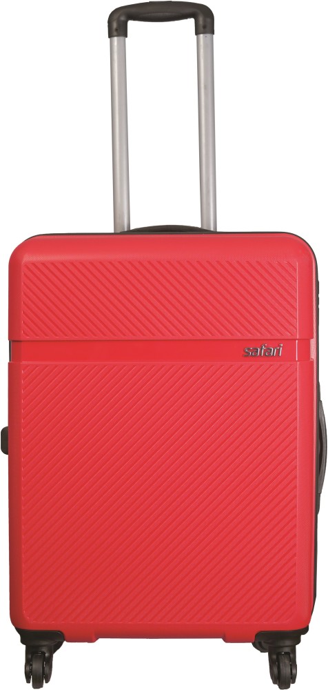 SAFARI Drive 55 cm Small Hard Sided Polypropylene Luggage Cabin Suitcase 4 Wheels 21 inch CHERRY RED Price in India Flipkart