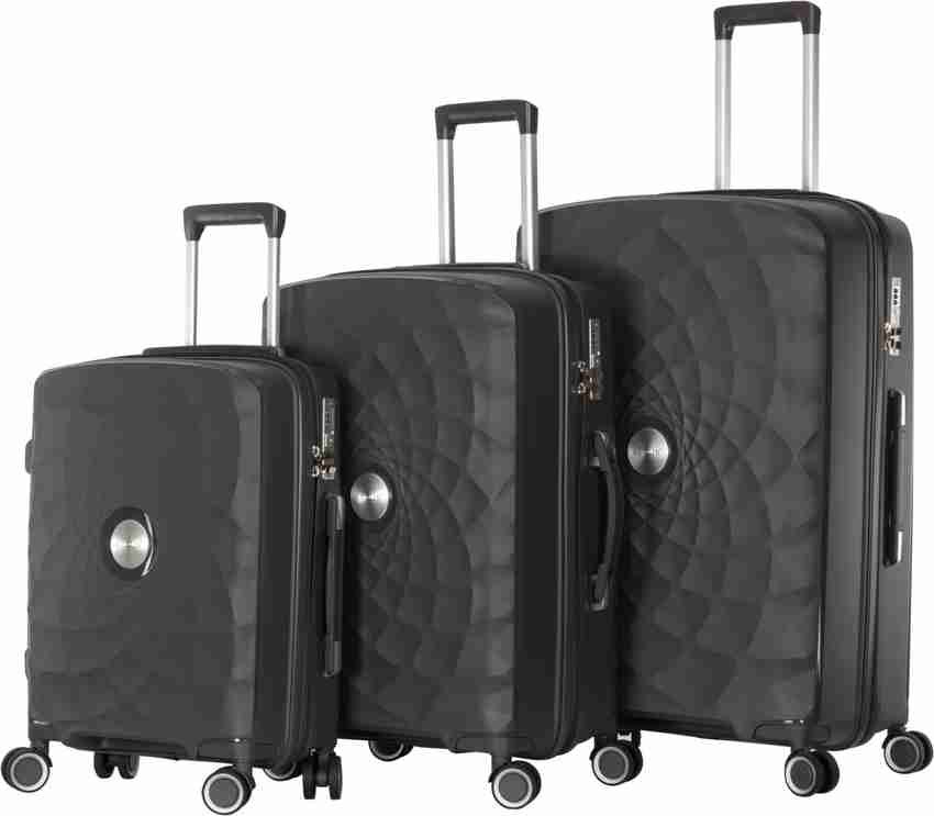 GOBLIN Hitter Luggage Bag with Tsa Lock Trolley Bags for Travel Polypropylene Cabin Check in Set 4 Wheels 29 inch Grey Price in India Flipkart