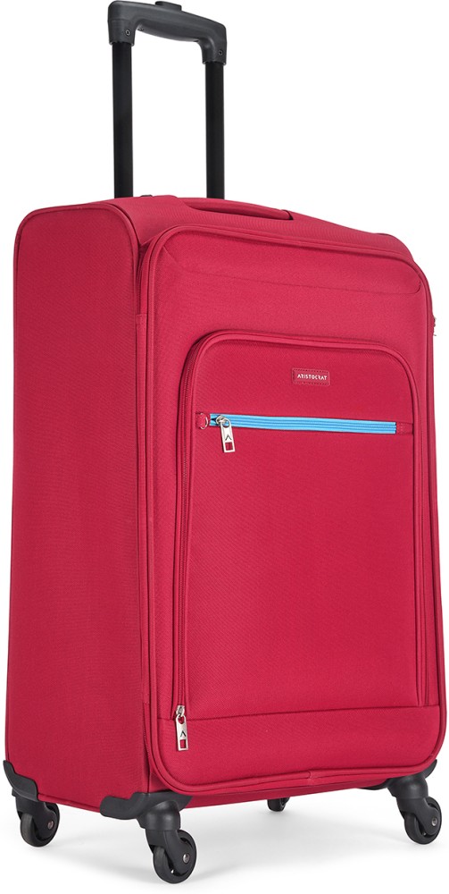 ARISTOCRAT NILE 4W EXP STROLLY 66 BRIGHT RED Expandable Check in Suitcase 4 Wheels 27 inch