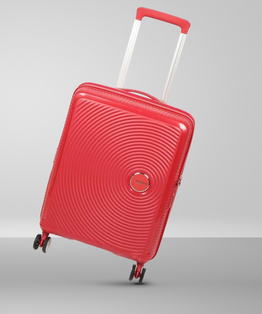 AMERICAN TOURISTER Curio Spinner55 20 Tsa Exp Expandable Cabin Suitcase 4 Wheels 22 inch Red Price in India Flipkart