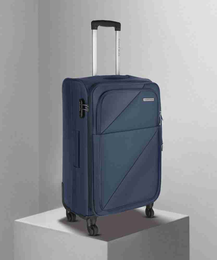 Blue hand outlet luggage suitcase