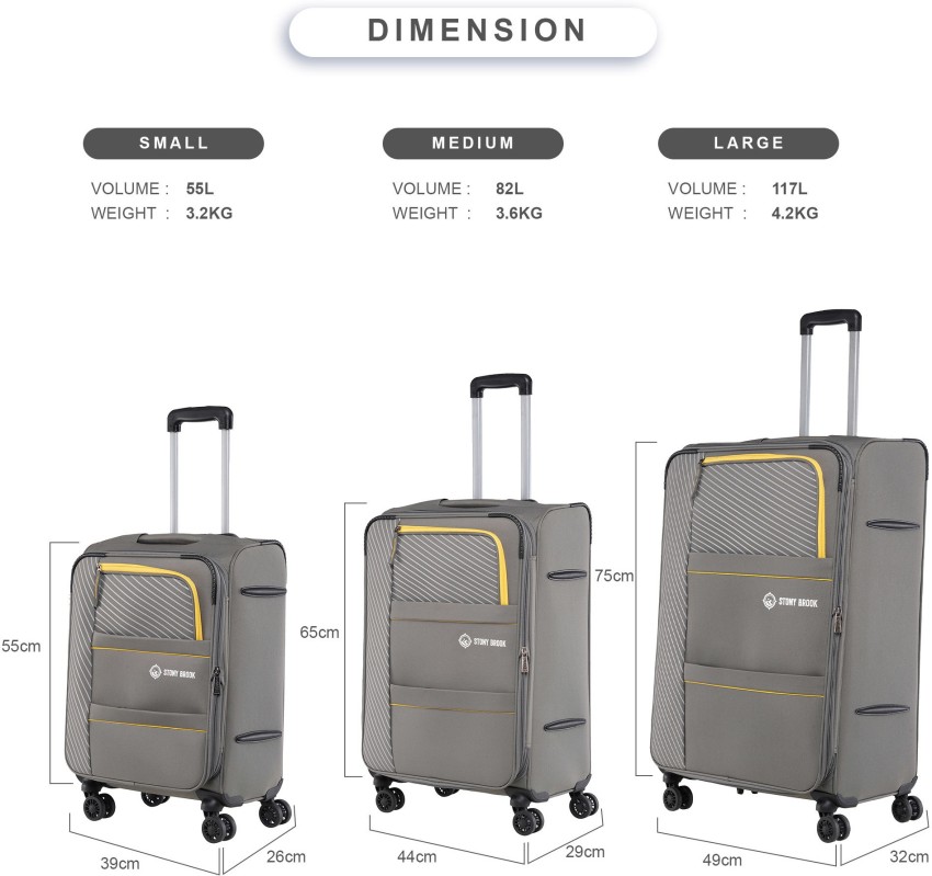 Cellini Microlite 75cm trolley bag | Black or Steel Blue | 86675 | FREE  delivery – Luggage Man