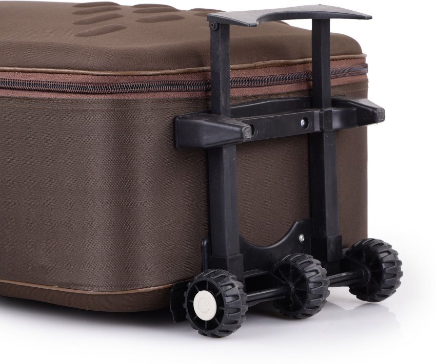 CITY BAG Medium Cabin Luggage bag(61cm)Travel bag Trolley bag Two Wheel And  Number Lock Expandable Cabin & Check-in Set - 24 inch BROWN - Price in  India