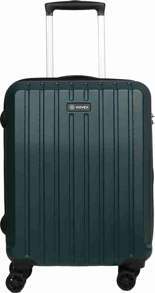 NOVEX Urban Cabin Size Scratch Resistant Bag with 4 Wheels/Anti Theft  Zipper/ TSA Lock Cabin Suitcase - 20 inch Green - Price in India
