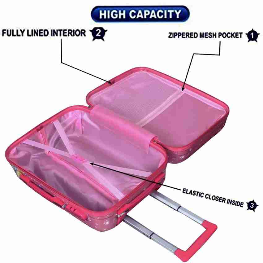 PAUL FASHION 20 Inches Minnie mouse kids suitcase trolley bag for boys girls Cabin Check in Set 8 Wheels 20 inch pink Price in India Flipkart