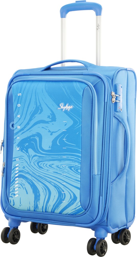 SKYBAGS SWIRL 8W STR 59 BLUE Expandable Cabin Suitcase 23 Inch