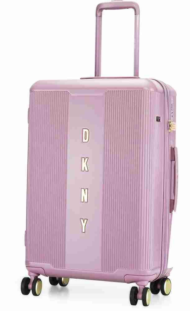 DKNY CENTER STAGE Expandable Check in Suitcase 8 Wheels 26 inch French Mauve Price in India Flipkart