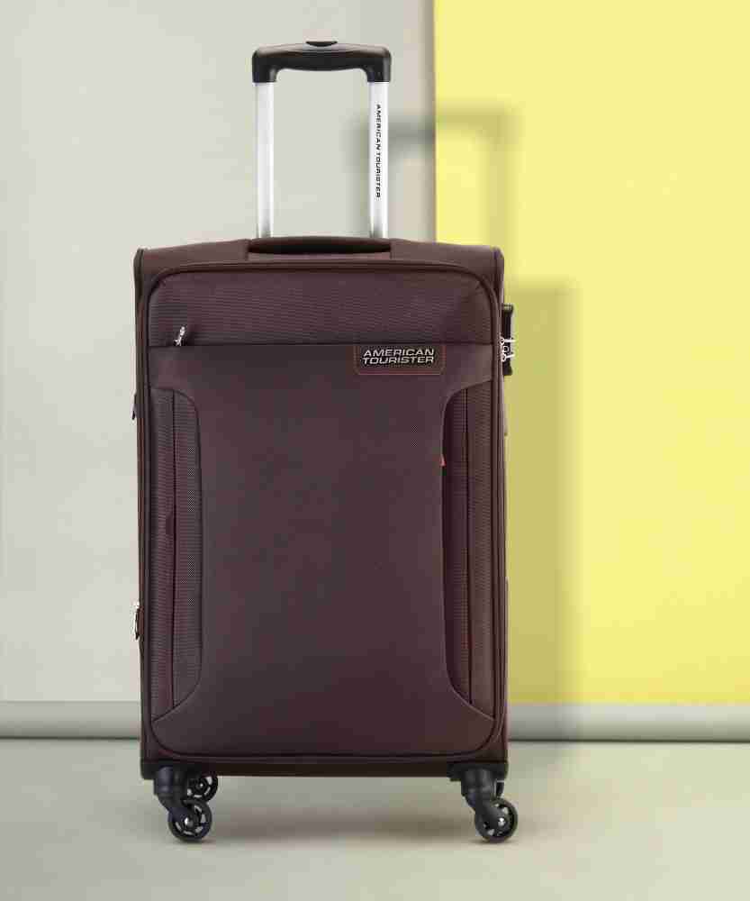 AMERICAN TOURISTER AMT TROY SP 68 CHOCOLATE BROWN Expandable Check in Suitcase 4 Wheels 27 inch