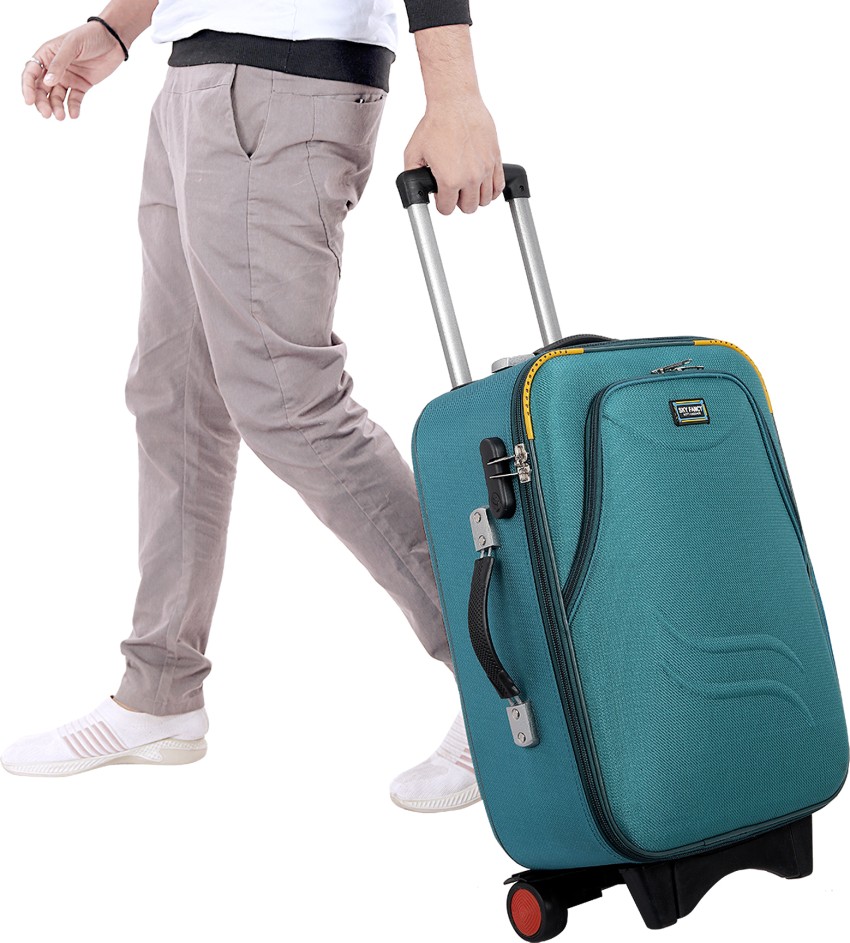 SKYFANCY Travel Suitcase 20 Inch Trolley Bag Suitcase Bag Number Lock With 2 Wheels Expandable Cabin Check in Set 2 Wheels 20 inch Green Price in India Flipkart