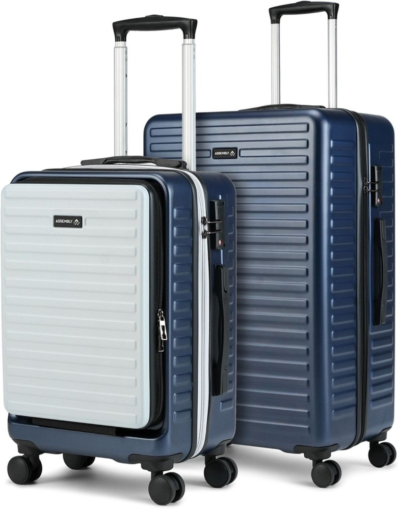 NASHER MILES Lombard Expander Hard-Side Polycarbonate Luggage Set of 3  Black Trolley Bag Bags (55, 65 & 75 Cm) Check-in Suitcase - 28 inch Rs.  4299 - Flipkart