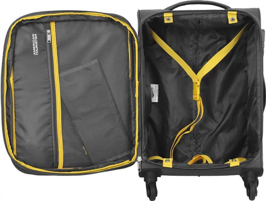 AMERICAN TOURISTER AMT STIRLING SP 56 CM D.GRY Expandable Cabin Suitcase 4 Wheels 10 inch Dark Grey Price in India Flipkart