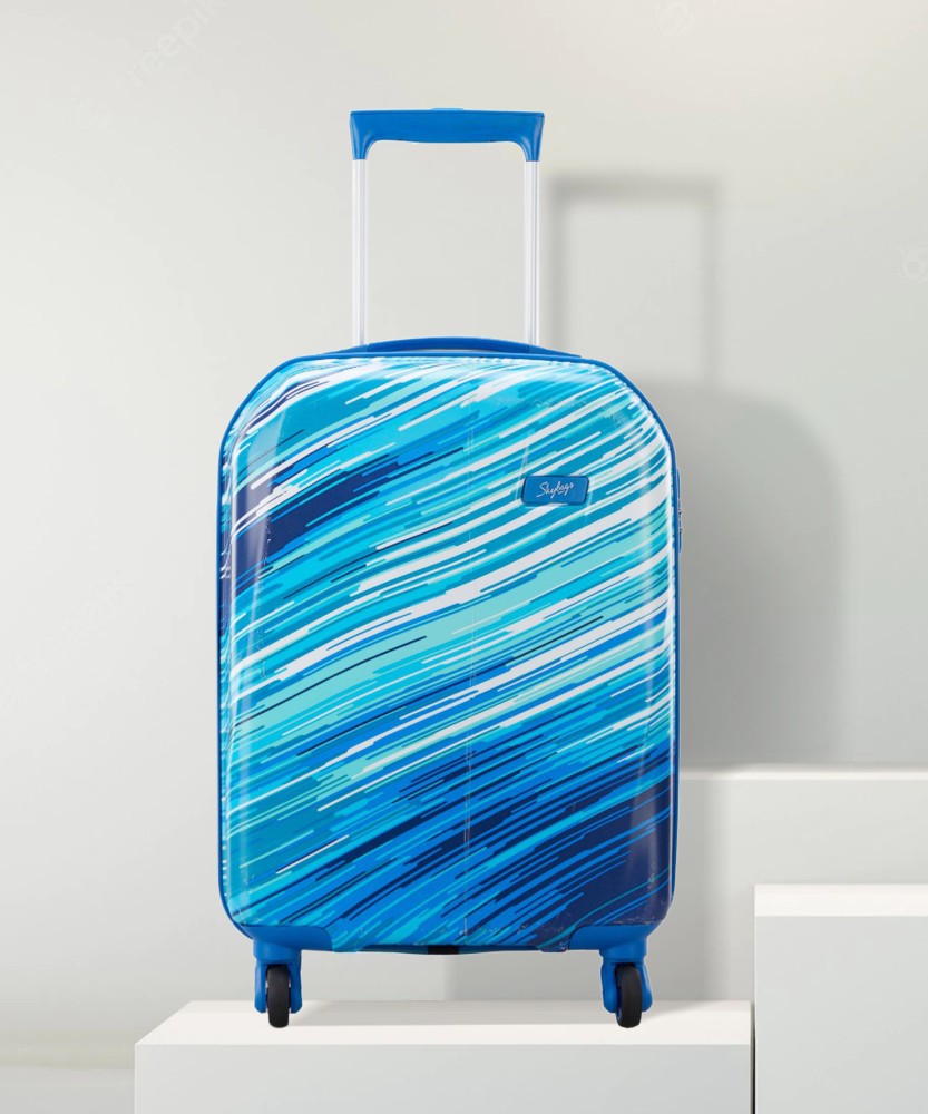 Plain Skybags Oscar Polycarbonate Metallic Graphite Travel Trolley Bag,  Size: 37 Cms X 22.8 Cms X 55.3 Cms