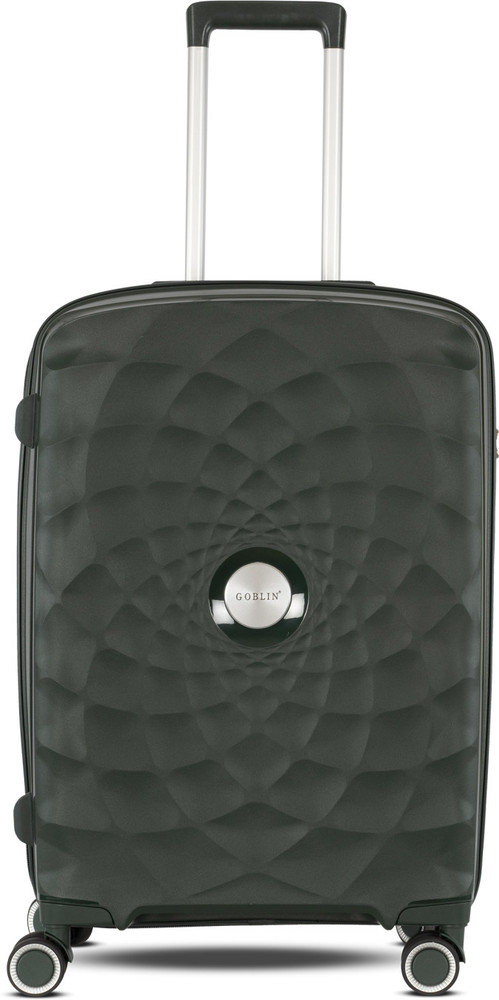 GOBLIN Hitter Luggage Bag with Tsa Lock Trolley Bags for Travel Polypropylene Check in Suitcase 4 Wheels 25 inch Green Price in India Flipkart