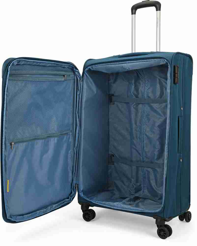 ARISTOCRAT VITARA PLUS STR EXP 8 WHEEL 58 BLUE Cabin Suitcase 4 Wheels 23 inch Blue Price in India Flipkart