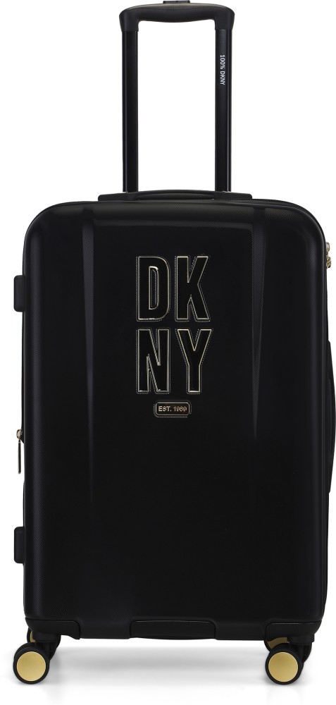 Black dkny suitcase fashion