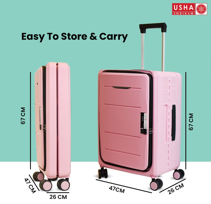 Umai Collapsible & Foldable Hardcase Check-in Luggage Bags For Travel | Easy To Store Expandable Check-in Suitcase - 24 Inch