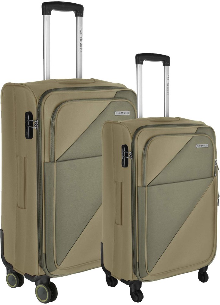 Olive green sales luggage set