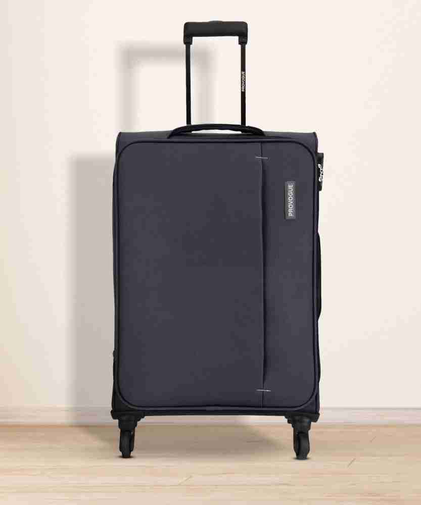 PROVOGUE Edge Expandable Check in Suitcase 4 Wheels 30 inch Grey Price in India Flipkart