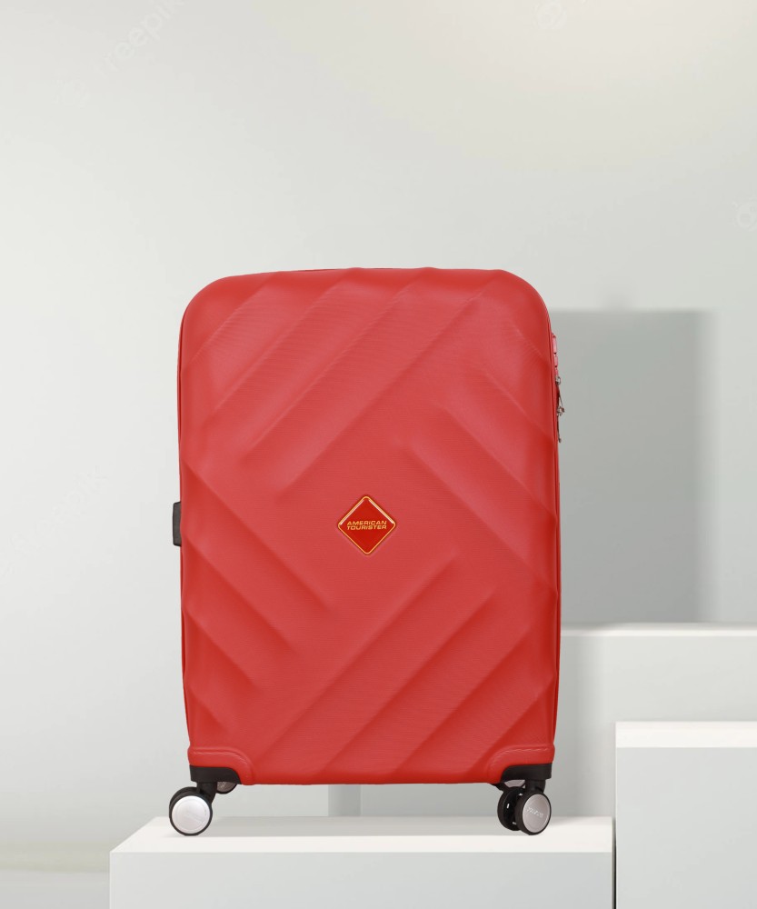 AMERICAN TOURISTER Gravity TSA Spinner Hard Trolley 76cm Red Check in Suitcase 4 Wheels 29 inch Red Price in India Flipkart