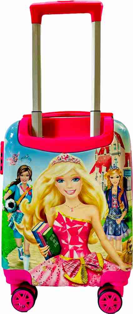 Paryatak Dog Print 16 Inch Kids Suitcase Trolley Bag For Girls Cabin Suitcase 8 Wheels 16 inch Pink Price in India Flipkart