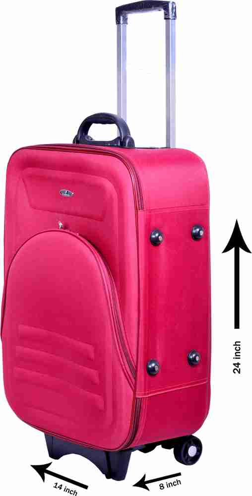 Cabinet Trolley Bag 24 inch For Suitcase Luggage Bag Expandable Cabin Suitcase 3 Wheels 24 inch Red Price in India Flipkart